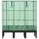 vidaXL rattan megjelenésű magaságyás melegháztakaróval 120x40x140 cm