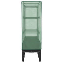 vidaXL rattan megjelenésű magaságyás melegháztakaróval 160x40x140 cm
