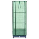 vidaXL rattan megjelenésű magaságyás melegháztakaróval 40x40x123 cm