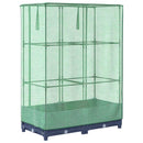 vidaXL rattan megjelenésű magaságyás melegháztakaróval 80x40x123 cm