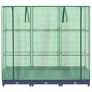 vidaXL rattan hatású magaságyás üvegháztakaróval 120 x 40 x 123 cm