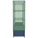 vidaXL rattan hatású magaságyás üvegháztakaróval 160 x 40 x 138 cm