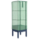vidaXL rattan megjelenésű magaságyás melegháztakaróval 40x40x140 cm