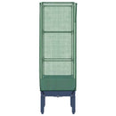 vidaXL rattan megjelenésű magaságyás melegháztakaróval 40x40x140 cm
