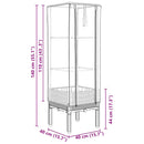 vidaXL rattan megjelenésű magaságyás melegháztakaróval 40x40x140 cm