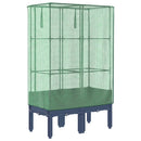 vidaXL rattan megjelenésű magaságyás melegháztakaróval 80x40x140 cm
