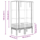 vidaXL rattan megjelenésű magaságyás melegháztakaróval 80x40x140 cm