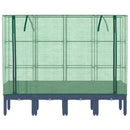 vidaXL rattan megjelenésű magaságyás melegháztakaróval 160x40x140 cm