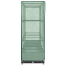 vidaXL rattan megjelenésű magaságyás melegháztakaróval 160x40x123 cm