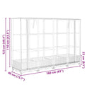 vidaXL rattan megjelenésű magaságyás melegháztakaróval 160x40x123 cm