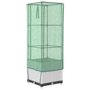 vidaXL rattan megjelenésű magaságyás melegháztakaróval 40x40x139 cm