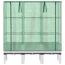 vidaXL rattan megjelenésű magaságyás melegháztakaróval 120x40x140 cm