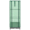 vidaXL rattan megjelenésű magaságyás melegháztakaróval 40x40x123 cm