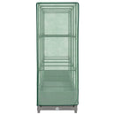 vidaXL rattan megjelenésű magaságyás melegháztakaróval 160x40x123 cm