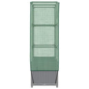 vidaXL rattan megjelenésű magaságyás melegháztakaróval 80x40x138 cm