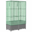 vidaXL rattan megjelenésű magaságyás melegháztakaróval 80x40x138 cm