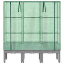 vidaXL rattan megjelenésű magaságyás melegháztakaróval 120x40x140 cm