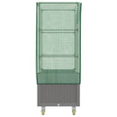 vidaXL rattan megjelenésű magaságyás borítással/kerékkel 80x50x182 cm