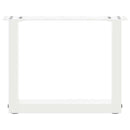 vidaXL 2 db U alakú fehér dohányzóasztal láb 30x(30-31) cm acél