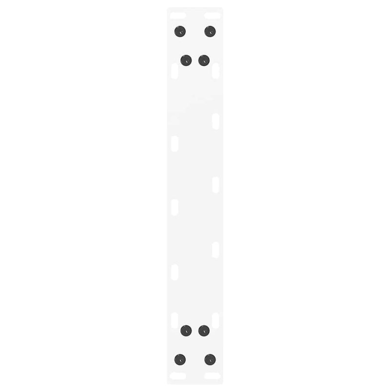 vidaXL 2 db U alakú fehér dohányzóasztal láb 30x(30-31) cm acél