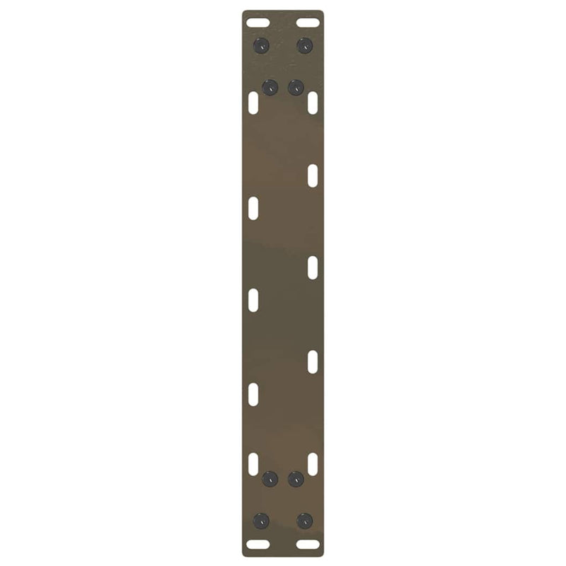 vidaXL 2 db U alakú natúr acél dohányzóasztal láb 30x(30-31) cm