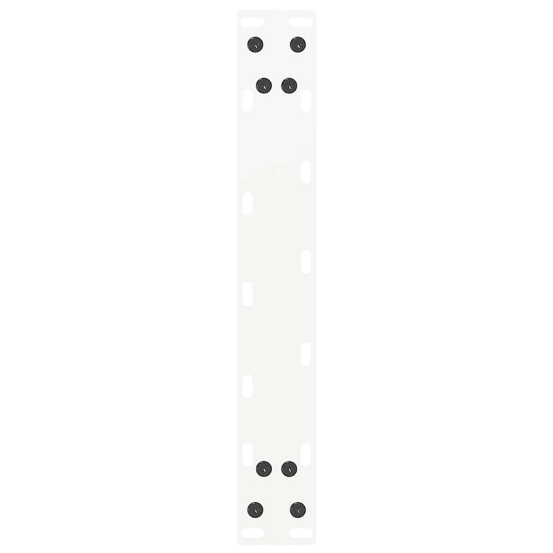 vidaXL 2 db U alakú dohányzóasztal láb fehér 40 x (30-31) cm acél