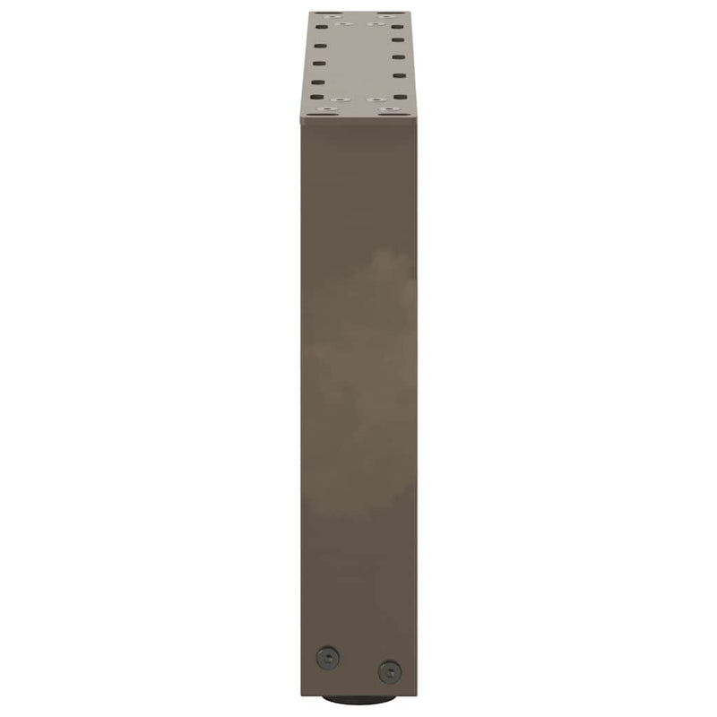 vidaXL 2 db U alakú natúr acél dohányzóasztal láb 40x(30-31) cm