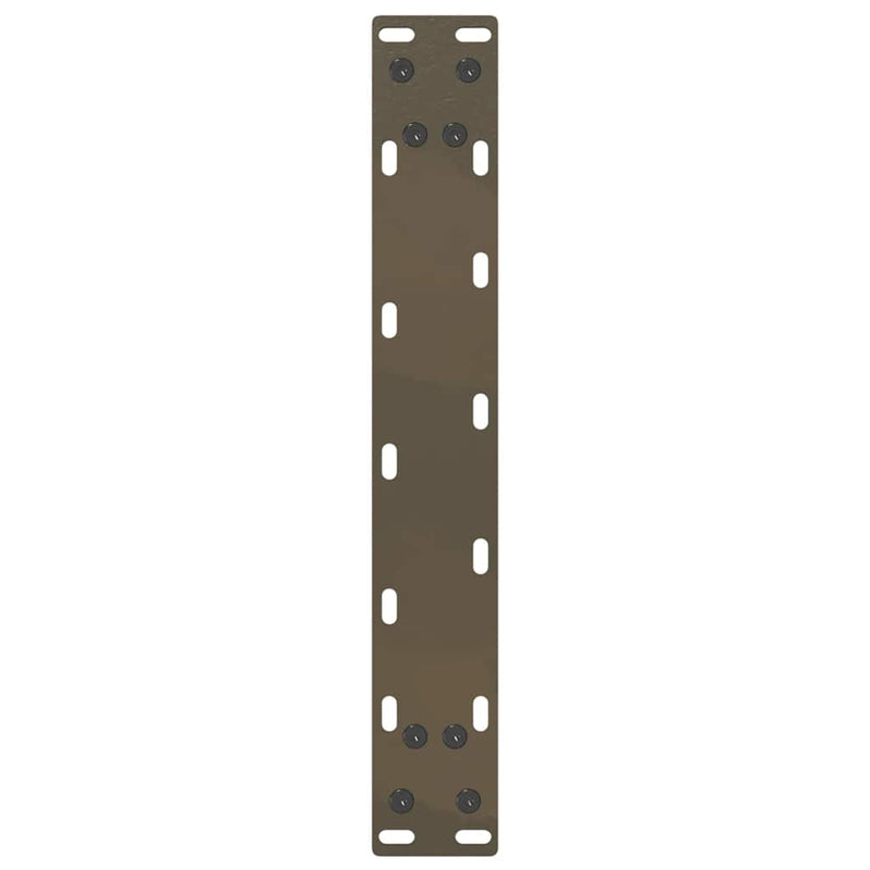 vidaXL 2 db U alakú natúr acél dohányzóasztal láb 40x(30-31) cm