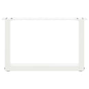 vidaXL 2 db U alakú fehér dohányzóasztal láb 50 x (30-31) cm acél