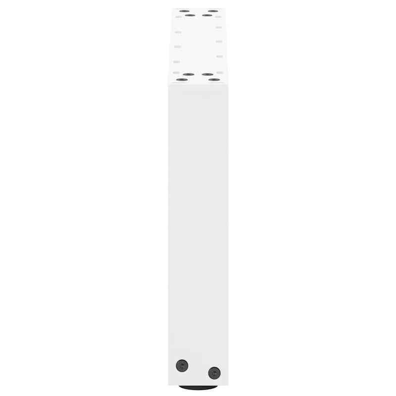 vidaXL 2 db U alakú fehér dohányzóasztal láb 50 x (30-31) cm acél
