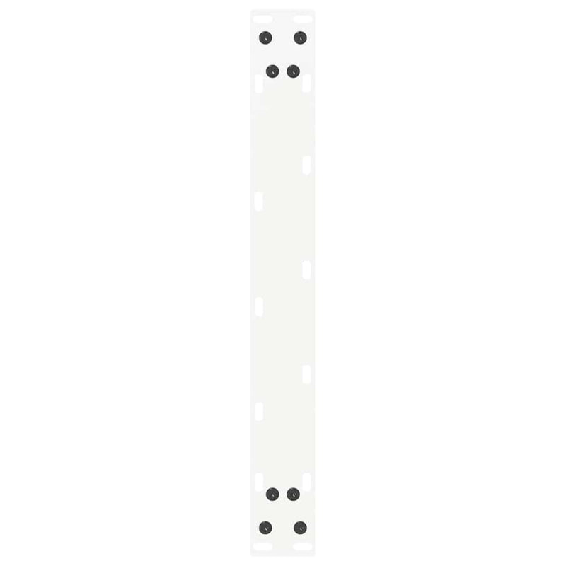vidaXL 2 db U alakú fehér dohányzóasztal láb 50 x (30-31) cm acél