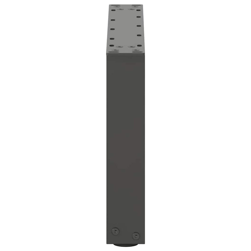 vidaXL 2 db antracitszürke U-alakú acél dohányzóasztal láb 50x(30-31) cm