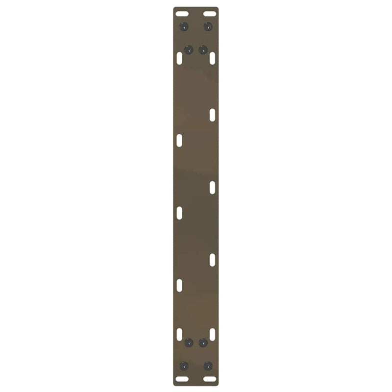 vidaXL 2 db U alakú natúr acél dohányzóasztal láb 50x(30-31) cm