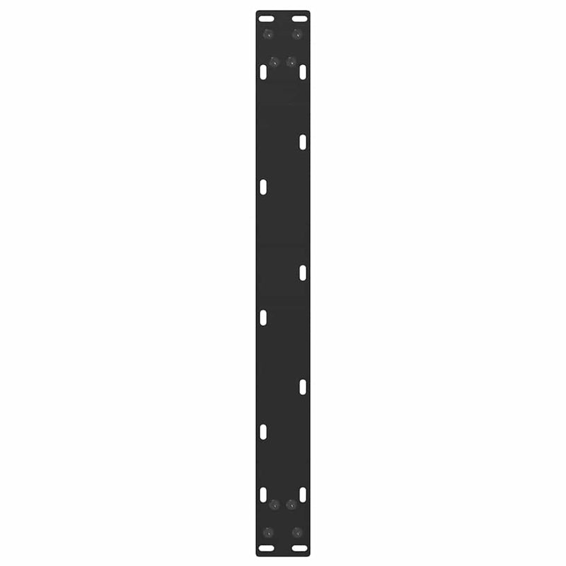 vidaXL 2 db U alakú dohányzóasztal láb fekete 60 x (30-31) cm acél dohányzóasztal láb