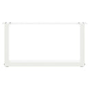 vidaXL 2 db U alakú dohányzóasztal láb fehér 60 x (30-31) cm acél