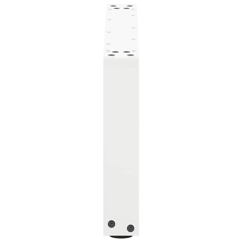 vidaXL 2 db U alakú dohányzóasztal láb fehér 60 x (30-31) cm acél