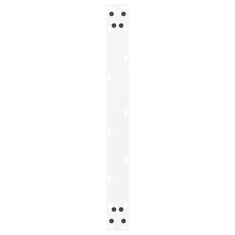 vidaXL 2 db U alakú dohányzóasztal láb fehér 60 x (30-31) cm acél