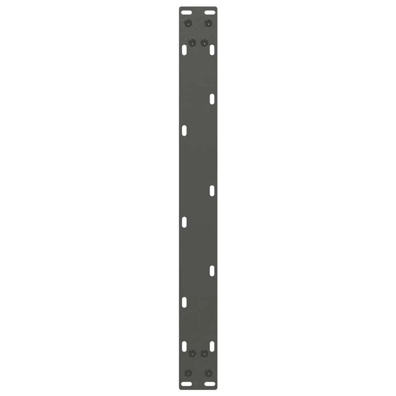 vidaXL 2 db antracitszürke, U alakú acél dohányzóasztal láb 60 x (30-31) cm
