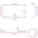 vidaXL 2 db antracitszürke, U alakú acél dohányzóasztal láb 60 x (30-31) cm