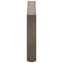 vidaXL 2 db U alakú dohányzóasztal láb natúr acélból 60x(30-31) cm