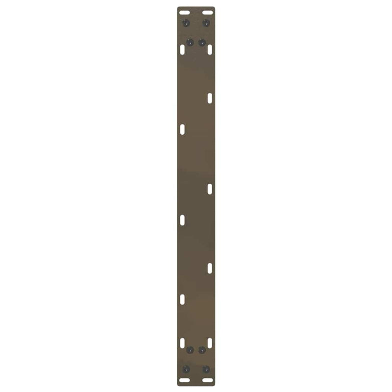 vidaXL 2 db U alakú dohányzóasztal láb natúr acélból 60x(30-31) cm