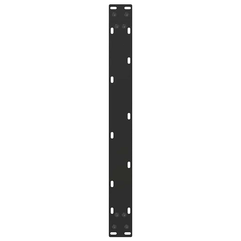 vidaXL 2 db U alakú dohányzóasztal láb fekete 70 x (30-31) cm acél dohányzóasztal láb