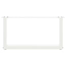 vidaXL 2 db U alakú fehér dohányzóasztal láb 70 x (30-31) cm acél