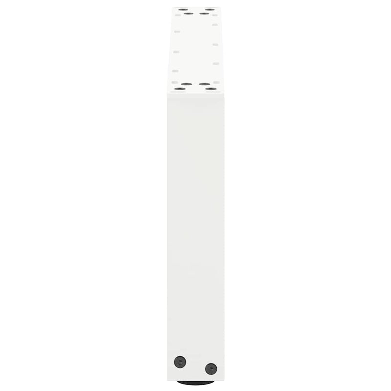 vidaXL 2 db U alakú fehér dohányzóasztal láb 70 x (30-31) cm acél