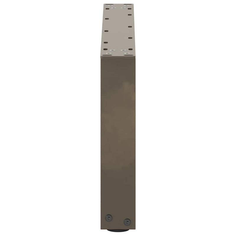 vidaXL 2 db U alakú natúr acél dohányzóasztal láb 70x(30-31) cm