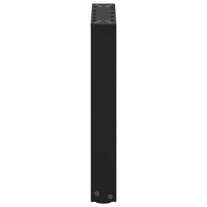 vidaXL 2 db U alakú dohányzóasztal láb fekete 28 x (42-43) cm acél dohányzóasztal láb