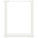 vidaXL 2 db U alakú dohányzóasztal láb fehér 28 x (42-43) cm acél dohányzóasztal láb