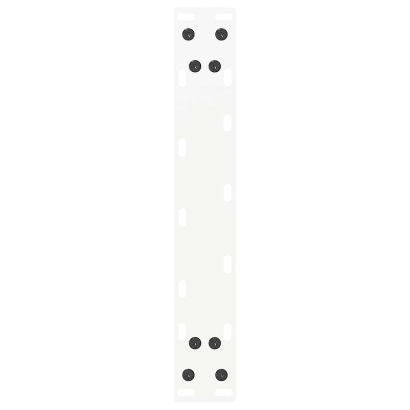 vidaXL 2 db U alakú dohányzóasztal láb fehér 28 x (42-43) cm acél dohányzóasztal láb