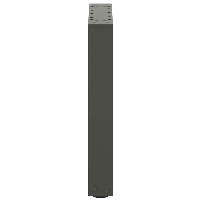 vidaXL 2 db antracitszürke U-alakú dohányzóasztal láb 28x(42-43) cm acél