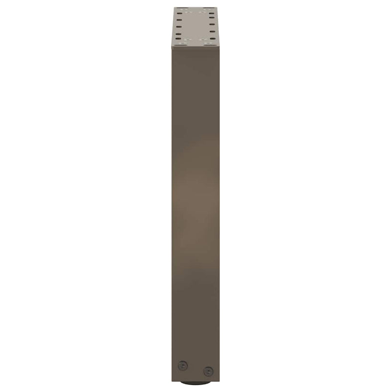 vidaXL 2 db U alakú natúr acél dohányzóasztal láb 28 x (42-43) cm
